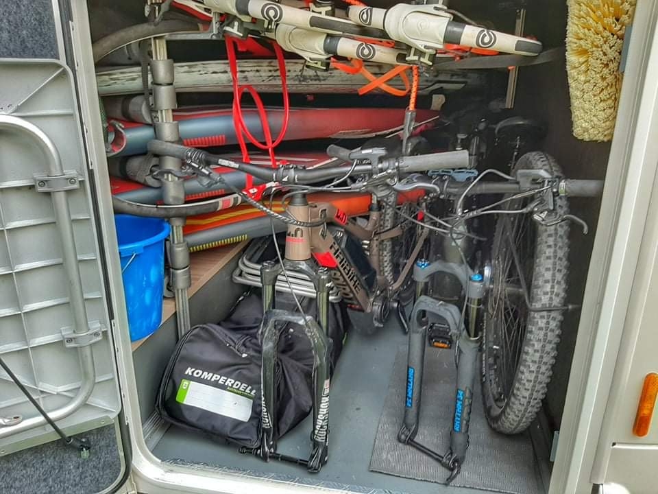 Staurraum für Sportgeräte