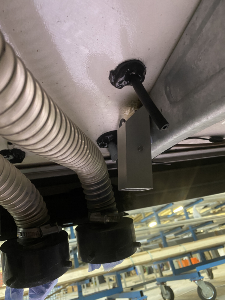 Kamera für Entsorgung im Schutzrohr