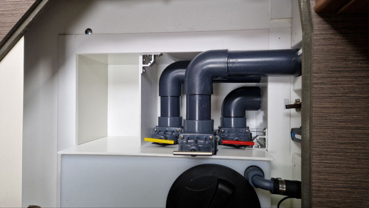 Abläufe - Fäkalientank (von oben)