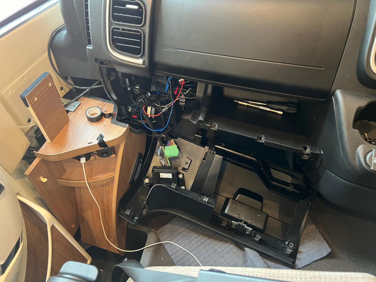 Behind Glove Box